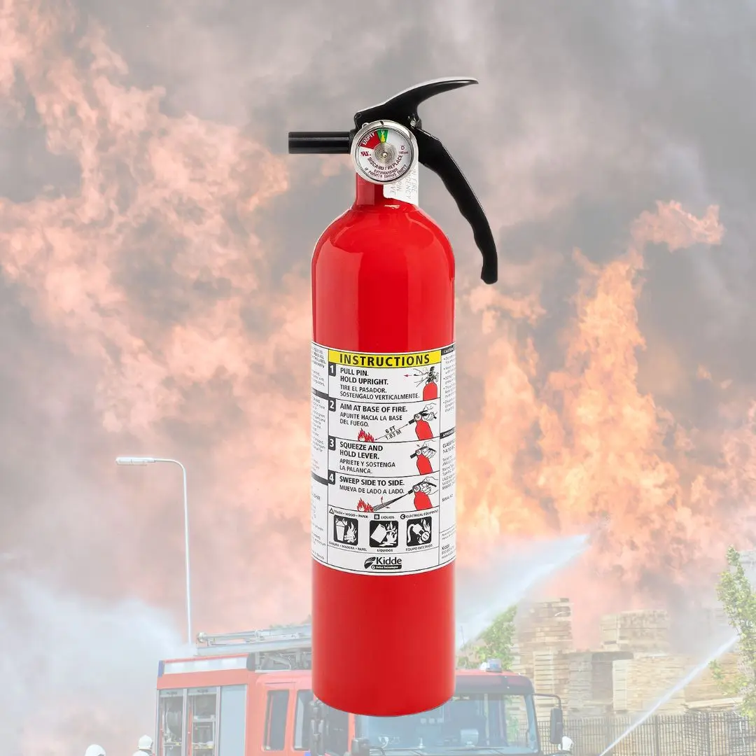 Kidde Fire Extinguisher for Home, 1-A:10-B:C, Dry Chemical Extinguisher